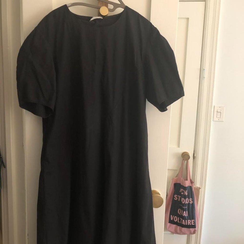 Shaina Mote Black Poplin Dress